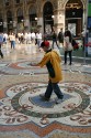 In the "Galleria" there is a mosaic in the centre of a bull (the symbol of Fertility). There is a cone in the centre you put your heal and spin around for good luck (and fertility)