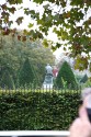 Rodin's 'The Thinker' from behind .. from the bus!