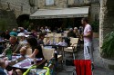 Lunch at the recommended eating hole at Uzes.