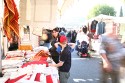 Anne goes tablecloth shopping at the markets in Vaison la Romain