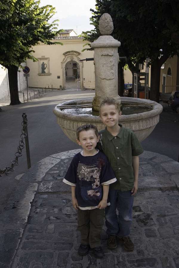 But at least there are lots of fountains with clean water to cool you down