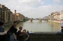 View from the Ponte Vecchio - looks more like standing in front of a picture.