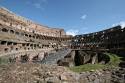 The cross on the left marks where the Emperor's Box was. Fittingly, opposite was the Vestal Virgins' Box ...