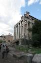 Notice the green door, halfway up the Temple of Antoninus and Faustina - the dirt was up to the bottom of it before excavation started.