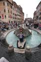 The fountain at the Spanish Steps