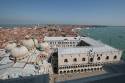 View from the Capanile (Bell Tower) - Basilica San Marco on left, Doge's Palace on right