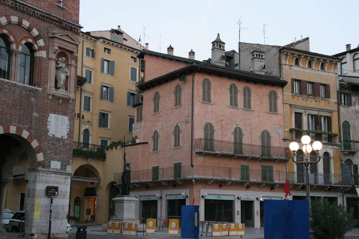 Colourful buildings around Piazza Erb